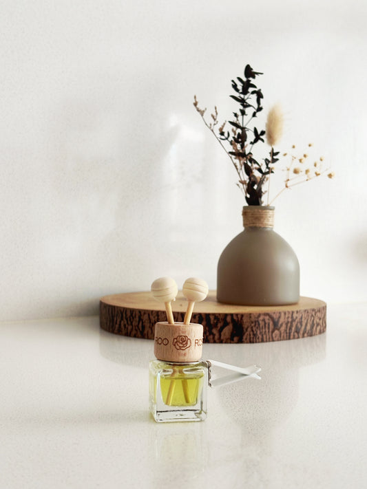 Rosy roo coconut and lime car diffuser with clip.