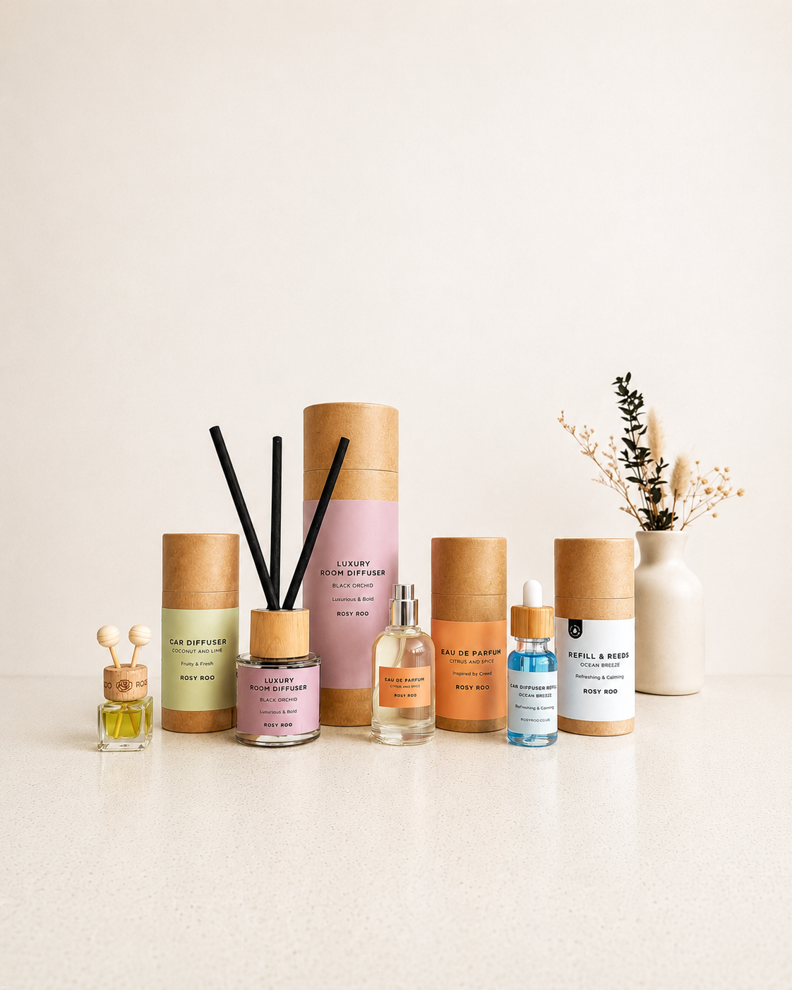 Full range of Rosy Roo products.
