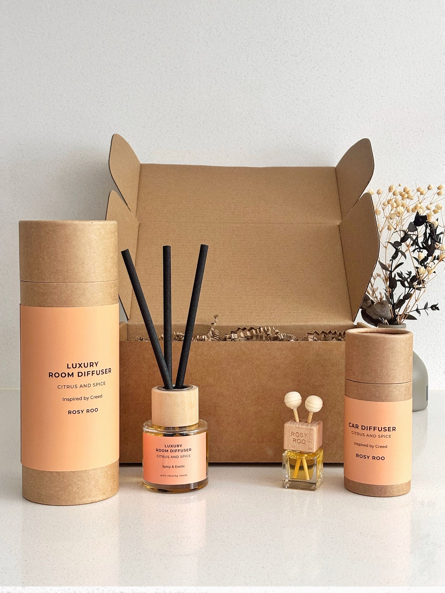 Car And Home Gift Set - Citrus & Spice