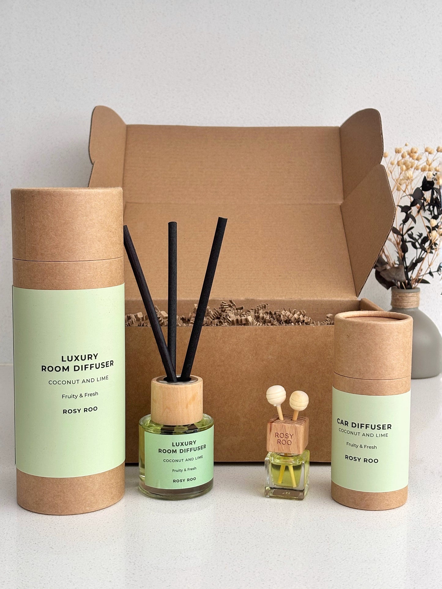 Car And Home Gift Set - Coconut & Lime